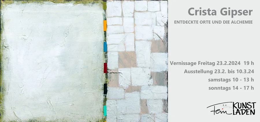 Crista Gipser stellt im Feinkunstladen –Produzentengalerie des Kunstvereins Enz e.V. aus