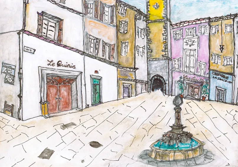 Skizzen von Besse-sur-Issole von Crista Gipser